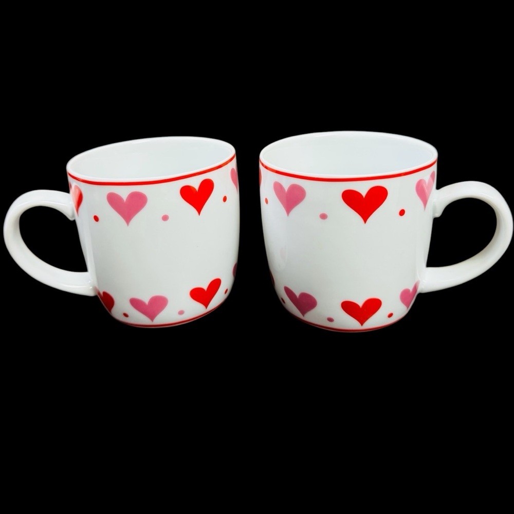 Valentine heart mugs set of 2 from the Hallmark store